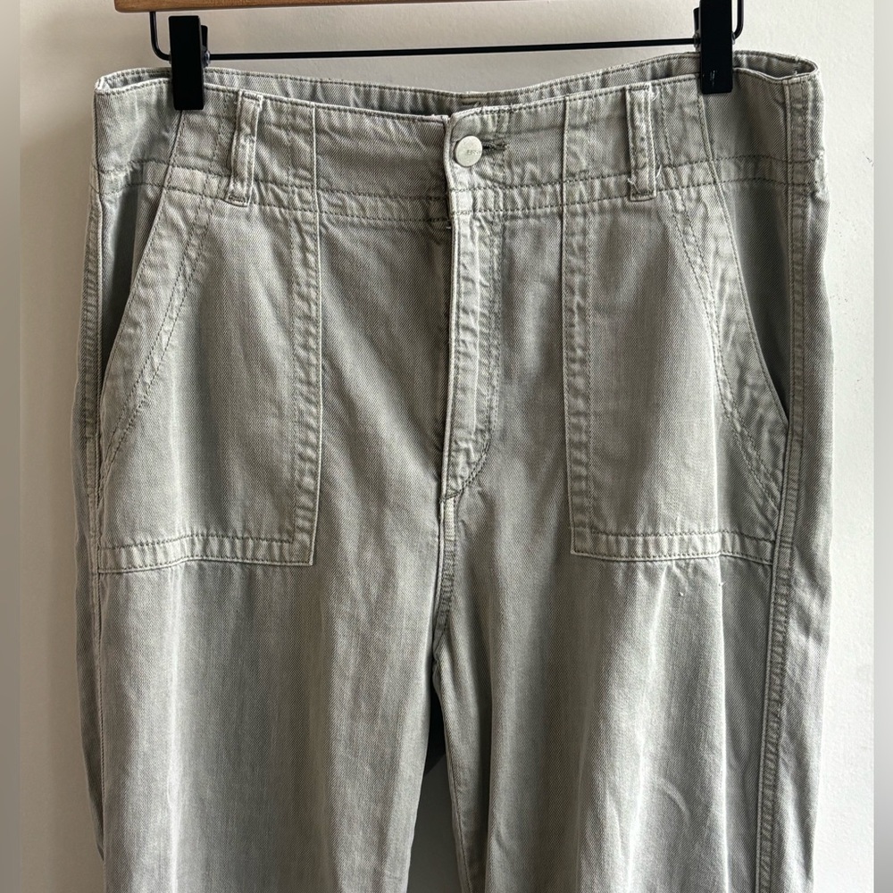 Joes The Honor High Rise Vintage Straight Leg Cotton Lyocell Green Pants size 29 - Picture 3 of 14